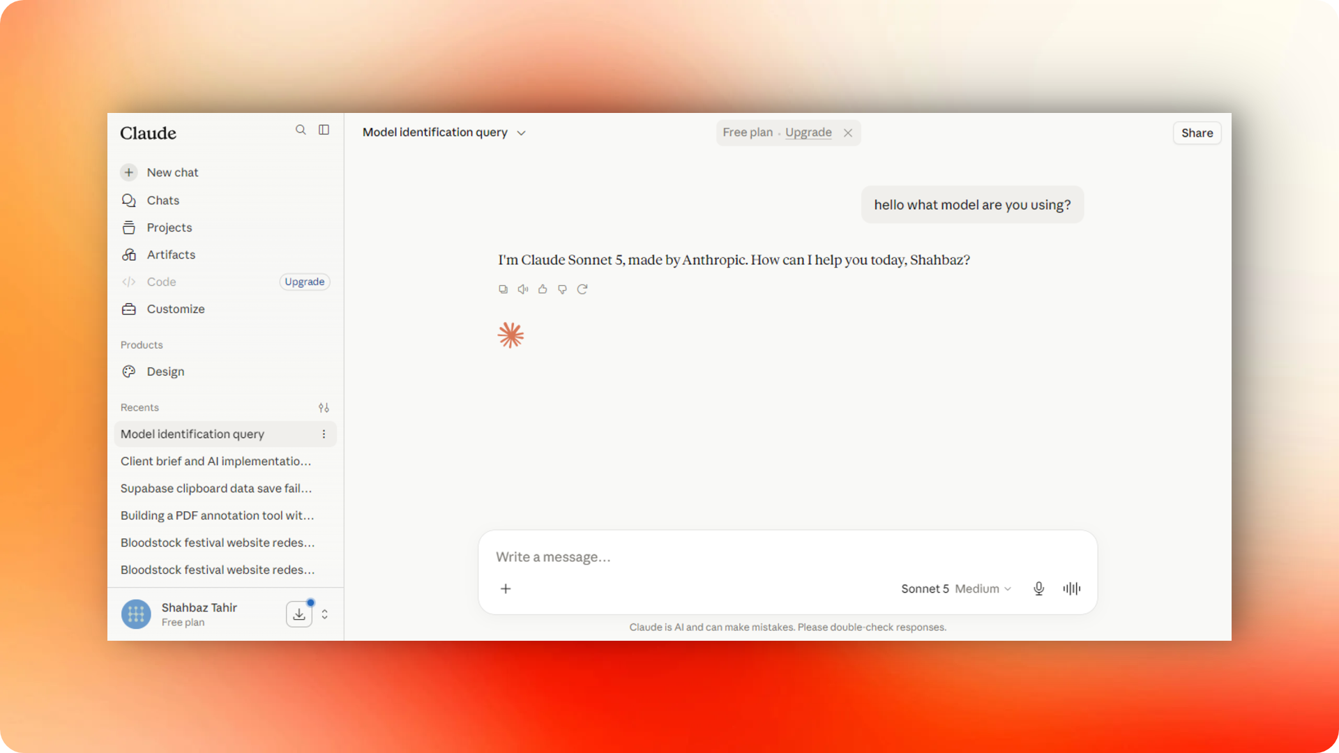 Claude AI interface displaying a conversation and document analysis workspace